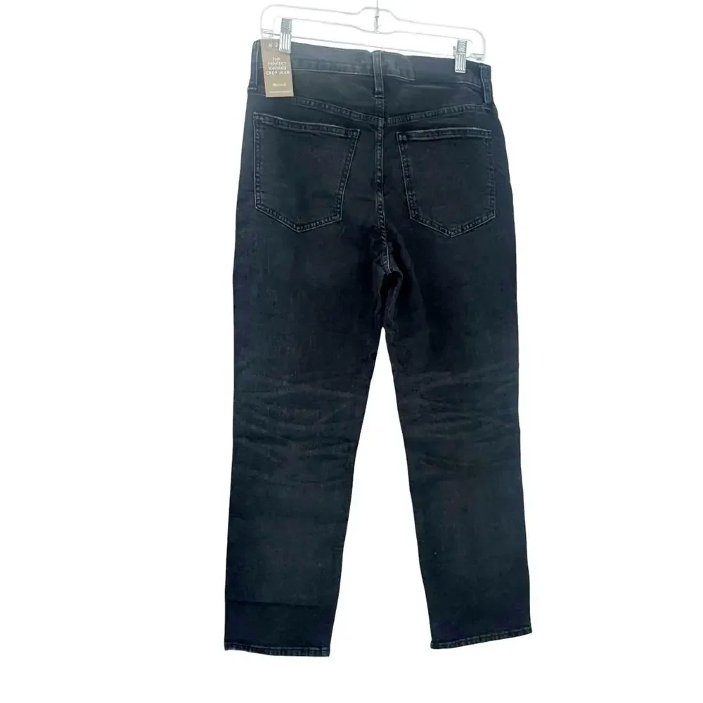 Madewell The Perfect Vintage Jeans Tapered Leg in Sumner Wash Size 28 NWT_6